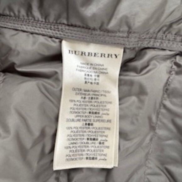 BURBERRY BRIT DALESBURY Olive Quilted Down Puffer Jacket size XL - Picture 6 of 7